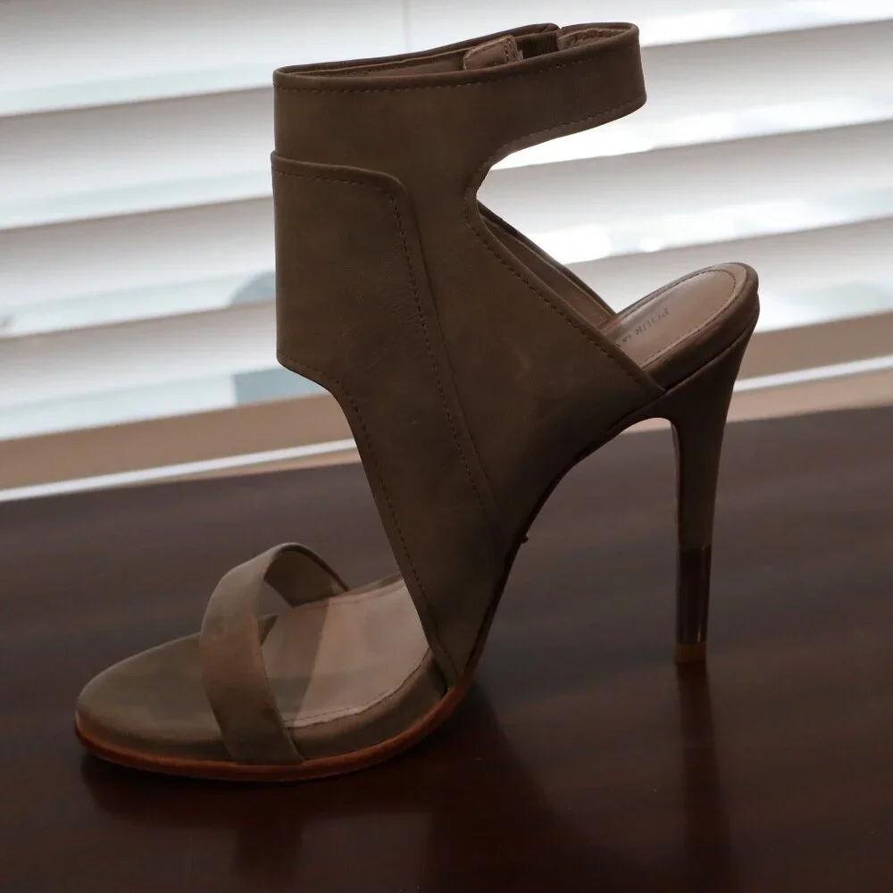 Pour La Victoire Women's Dress Heeled Sandal,Olive Green - Picture 2 of 4